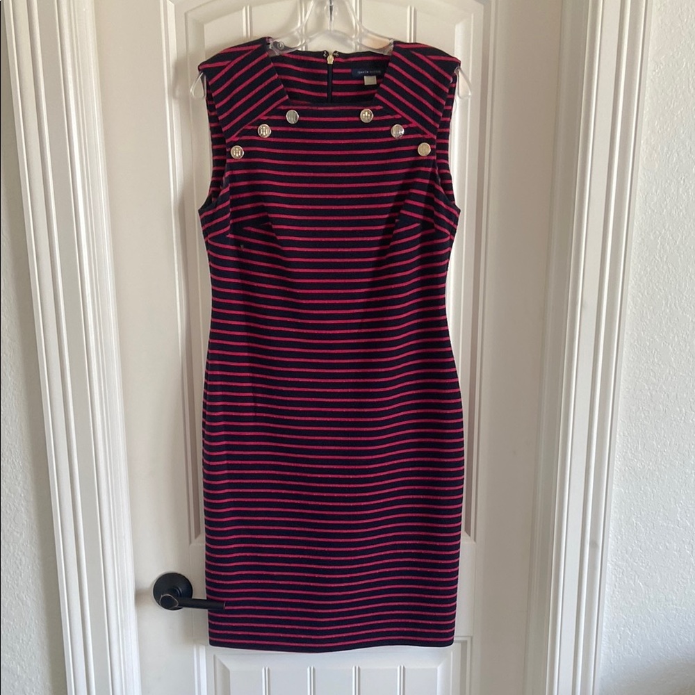 Tommy Hilfiger Red Sleeveless Sheath Mini Dress